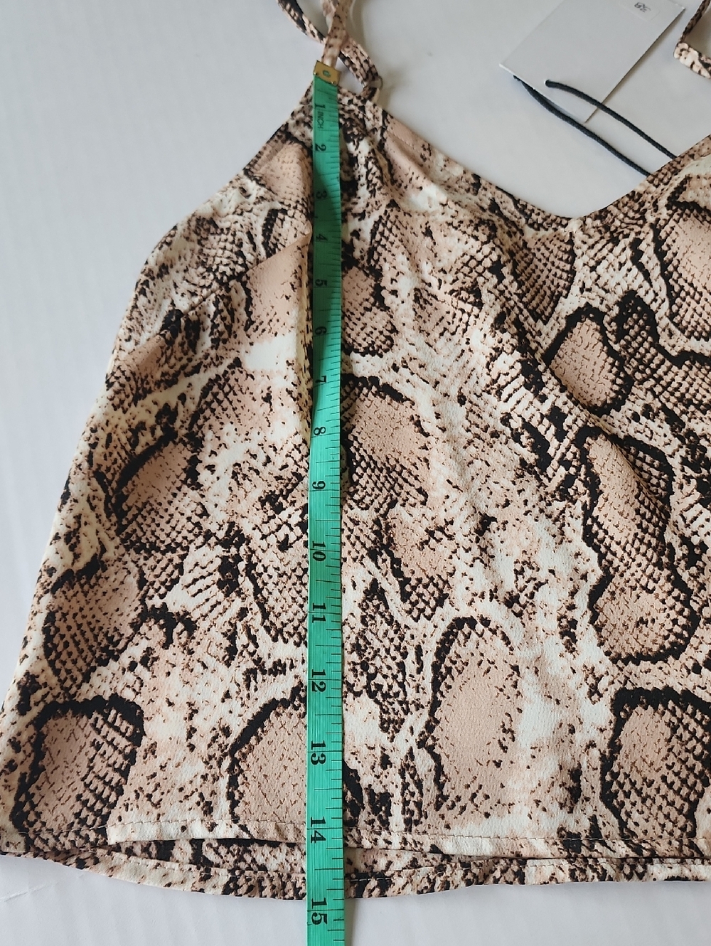 Emory Park Beige Snake-Print Cami with Adjustable Straps - Picture 3 of 6
